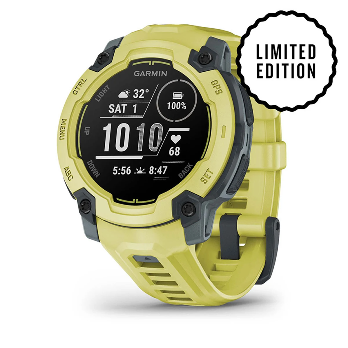 Garmin Instinct E 45mm Electric Lime With Twilight Silicone Band