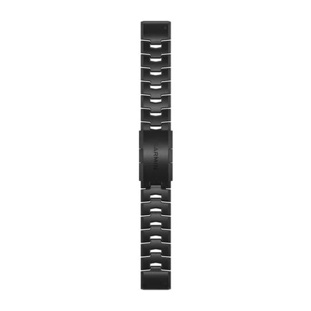 Garmin QuickFit 22 Watch Bands - Vented Titanium Bracelet with Carbon Gray DLC Coating