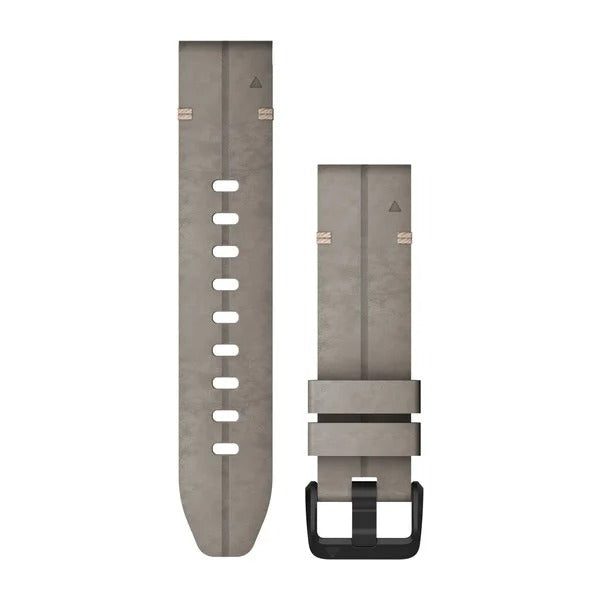 Garmin QuickFit 20 Watch Bands - Shale Gray Suede Leather