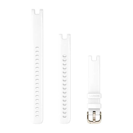Garmin Lily Bands (14 mm) - White with Cream Gold Hardware