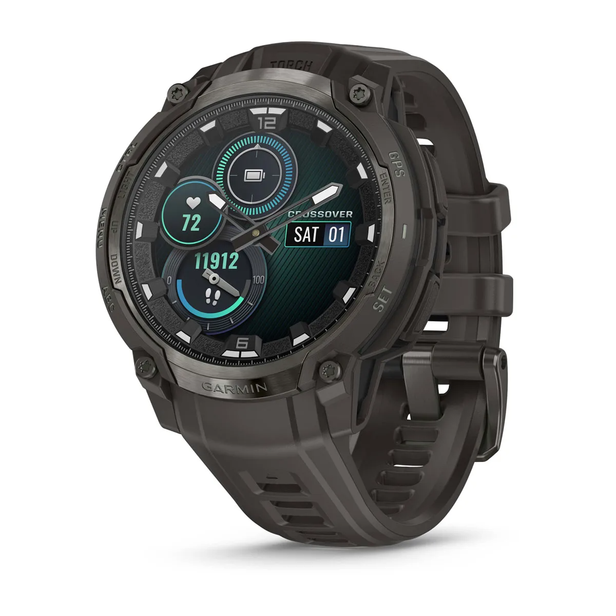 Garmin Instinct Crossover Amoled Charcoal with Charcoal Silicone