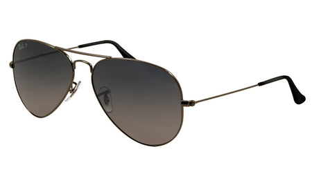 Ray-Ban - Aviator Large Metal - Gunmetal/Polar Blue Gradient Grey - RB3025 004/78