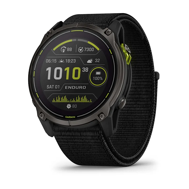 Garmin Enduro 3 - Carbon Grey DLC Titanium with Black Sport Loop Band
