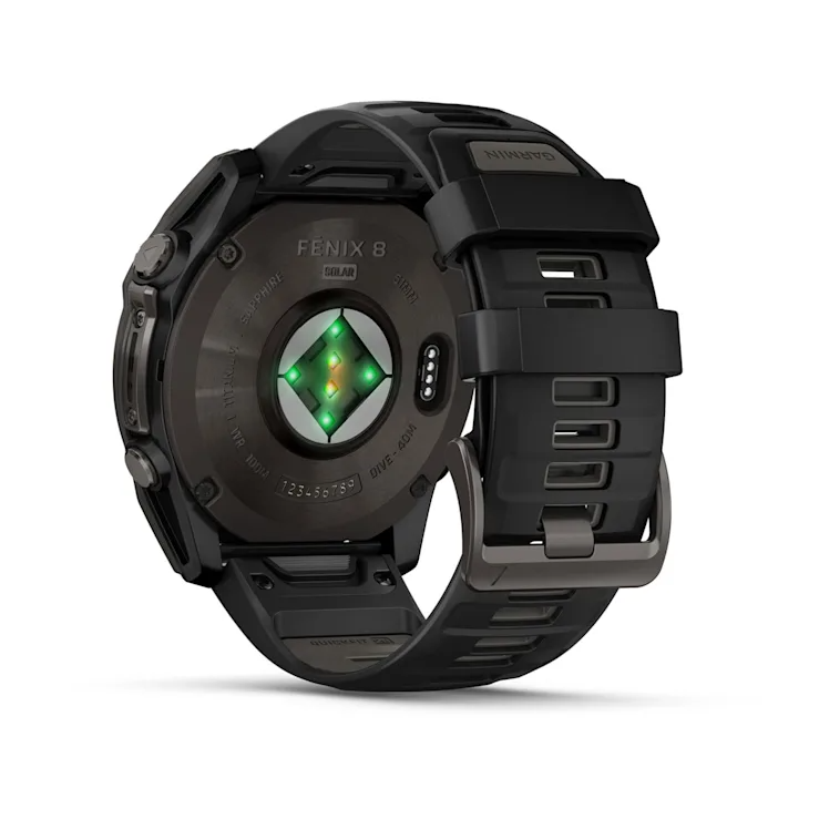 Garmin Fenix 8 - 51mm - Solar Sapphire - Carbon Grey DLC Titanium Garmin Fenix 8 - 51mm - Solar Sapphire - Carbon Grey DLC Titanium
