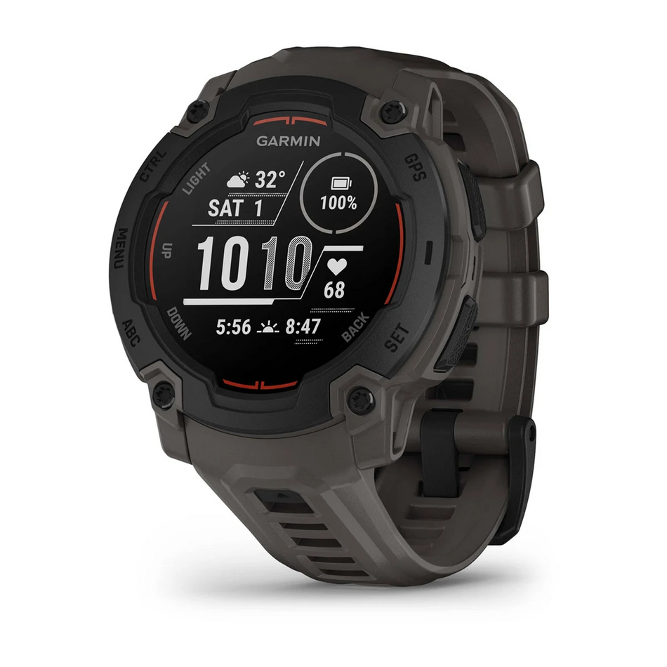 Garmin Instinct E 45mm - Black With Charcoal Silicone Band