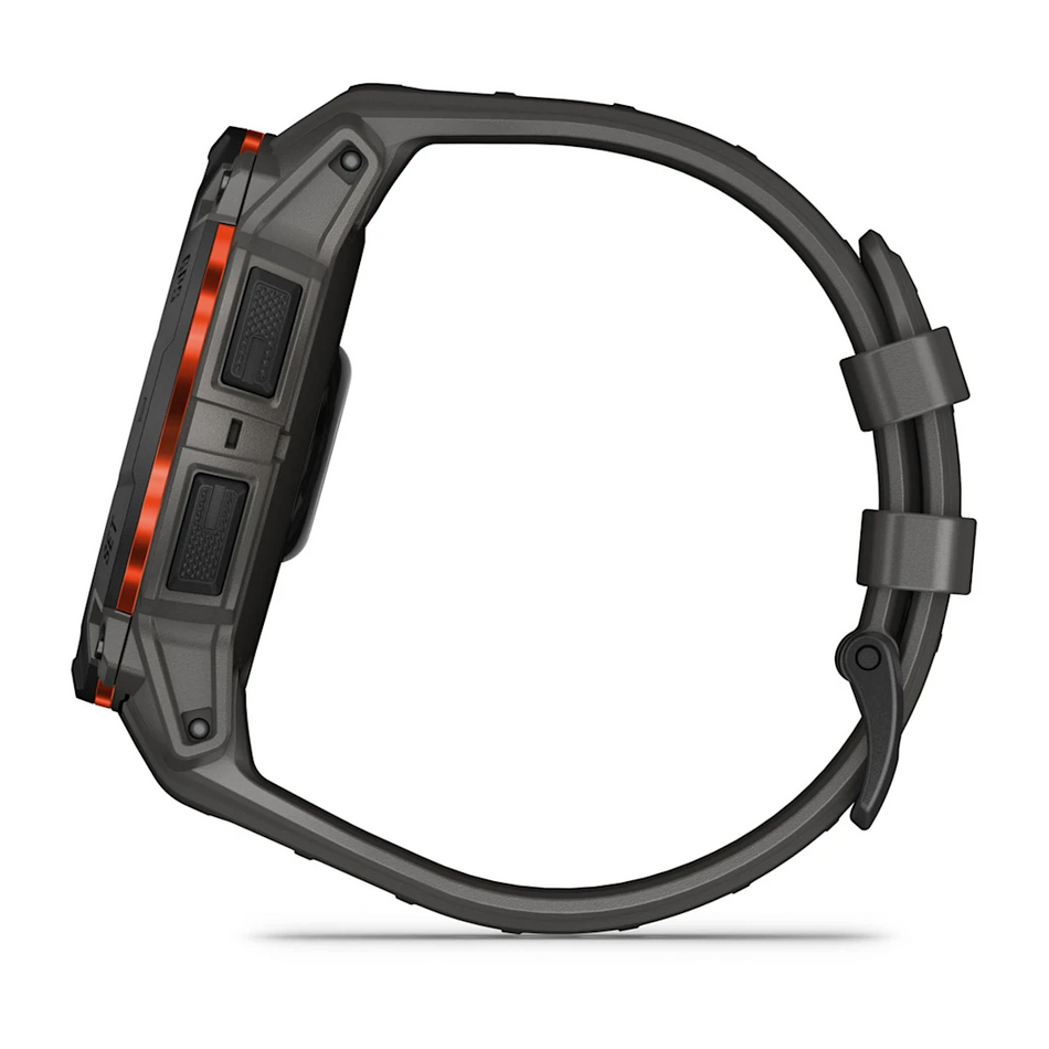Garmin Instinct 3 - 50mm Solar - Black With Charcoal Silicone Band