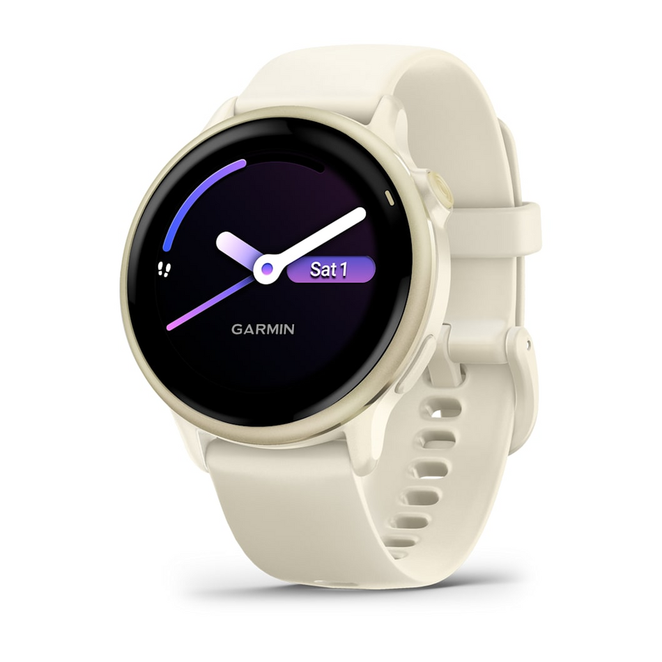 Garmin Vivoactive 6 - Bone with Silicone Band