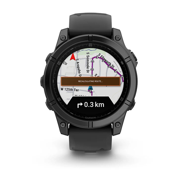 Garmin Fenix E - Slate Grey Steel with Black Band