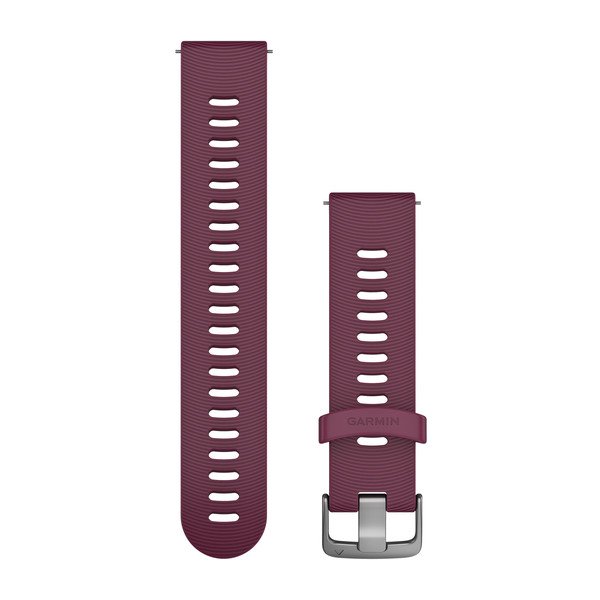 Garmin Quick Release Band (20 mm) - Berry Silicone Band with Stainless Steel Hardware