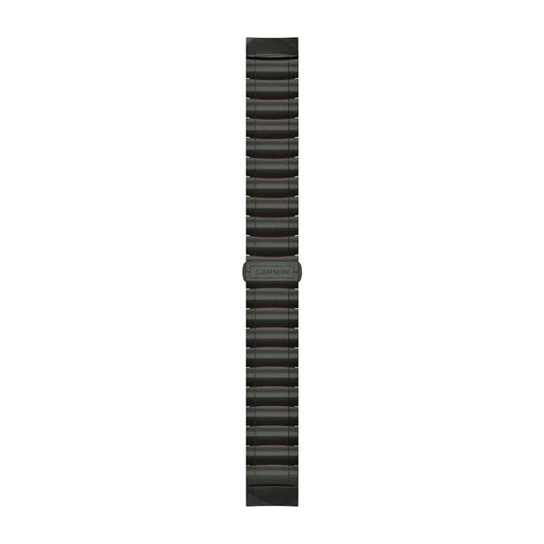 Garmin QuickFit 22 Watch Straps - Hybrid Titanium/Silicone Bracelet – Carbon Gray DLC