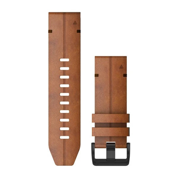 Garmin QuickFit 26 Watch Bands - Chestnut Leather