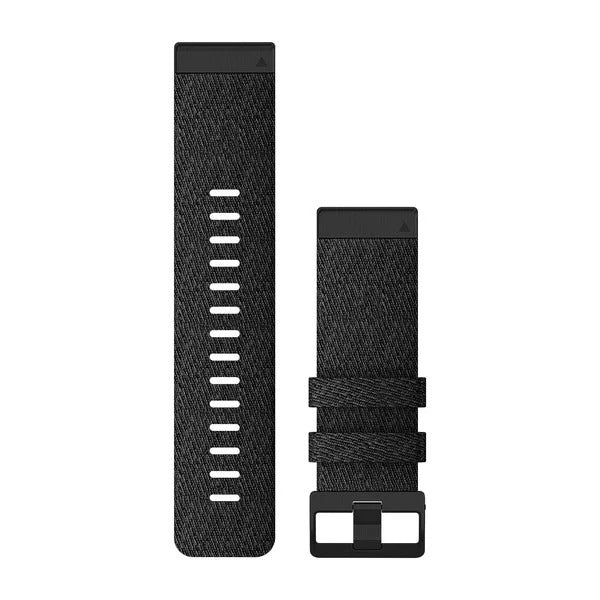Garmin QuickFit 26 Watch Bands - Heathered Black Nylon