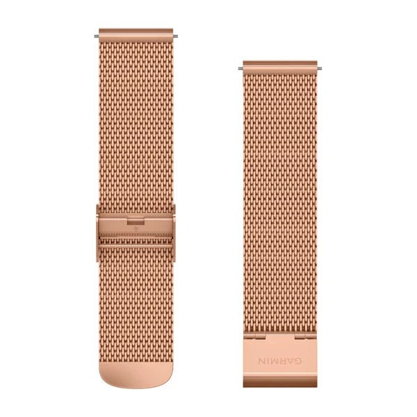 Garmin Quick Release Bands (20 mm) - 18K Rose Gold PVD Milanese