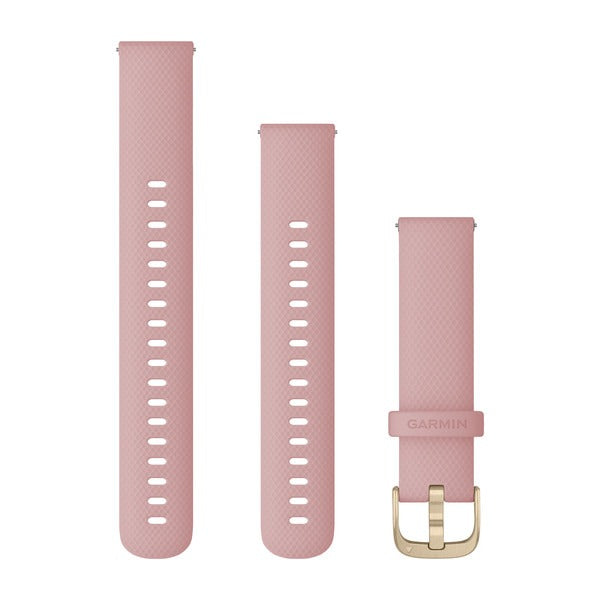 Garmin Quick Release Bands (18 mm) - Dust Rose with Light Gold Hardware