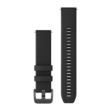 Garmin Quick Release Bands (20 mm) - Black with Gunmetal Hardware