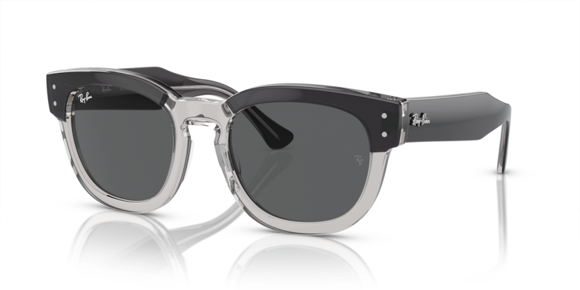 Ray-Ban - Mega Hawkeye - Dark Grey On Transparent Grey/Dark Grey - 53