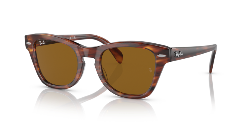 Ray-Ban - RB0707S - Striped Havana/Brown - 53