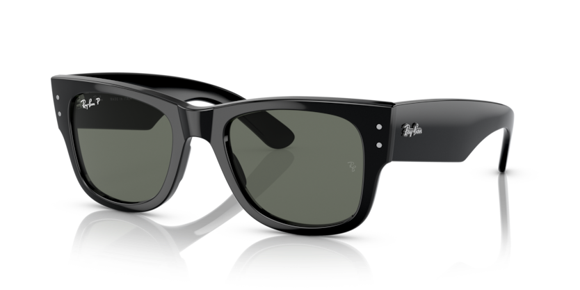 Ray-Ban - Mega Wayfarer - Black/Green Polarized - 51