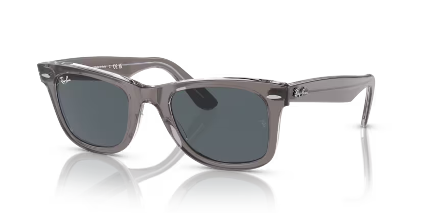 Ray-Ban - Wayfarer - Brown on Transparent Blue/Blue
