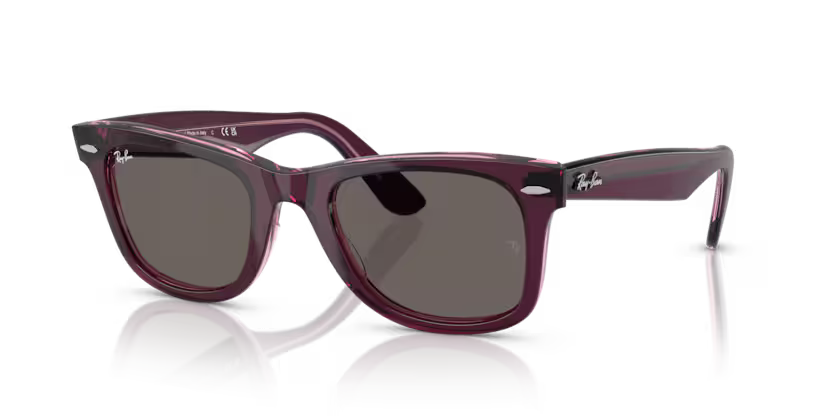 Ray-Ban - Wayfarer - Violet on Transparent Pink/Dark Grey