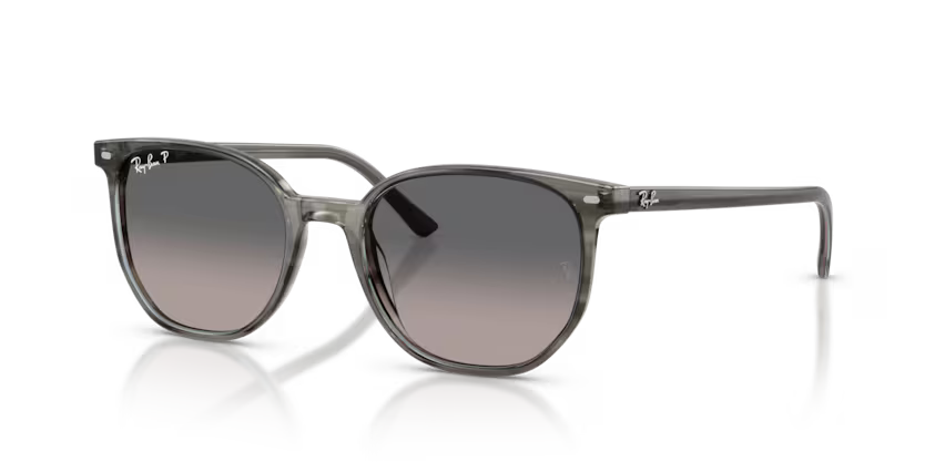 Ray-Ban - Elliot - Striped Grey/Polarized Grey Gradient