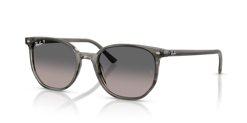 Ray-Ban - Elliot - Striped Grey/Polarized Grey Gradient