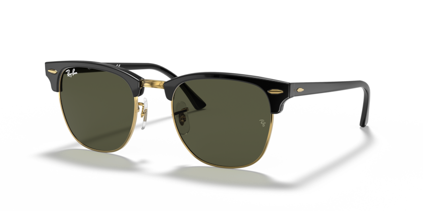 Ray-Ban - Clubmaster - Black/Green Classic G-15 - 55