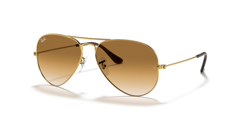 Ray-Ban - Aviator Large Metal - Artista/Clear Gradient Brown