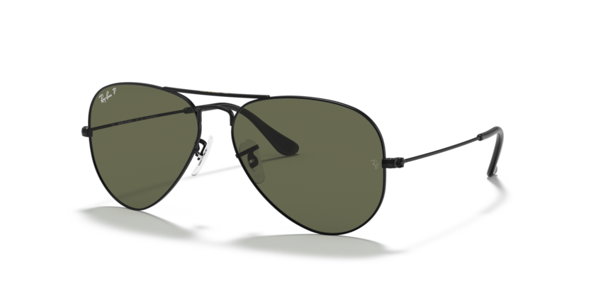 Ray-Ban - Aviator Large Metal - Black/G-15 Green