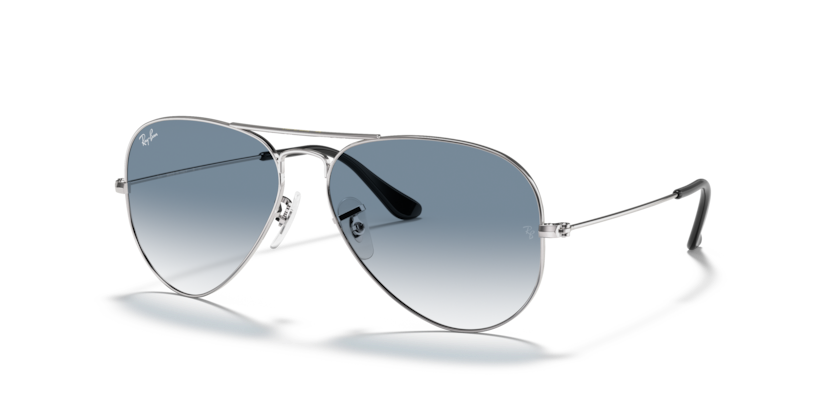 Ray-Ban - Aviator Large Metal - Silver/Light Blue Gradient