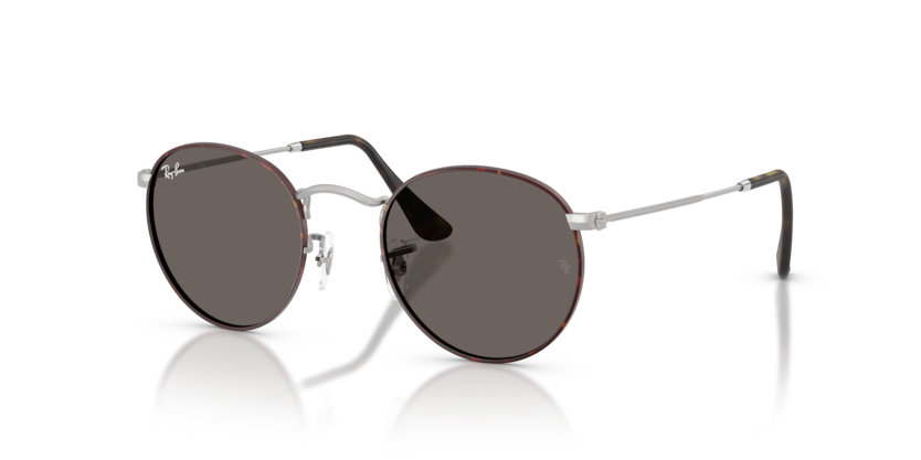 Ray-Ban - Round Metal - Matte Havana on Matte Arista Silver/Dark Grey