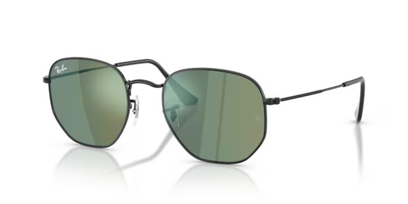 Ray-Ban - Hexagonal - Black/Green Mirror