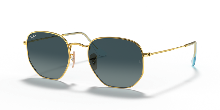 Ray-Ban - Hexagonal - Arista/Blue Gradient Grey