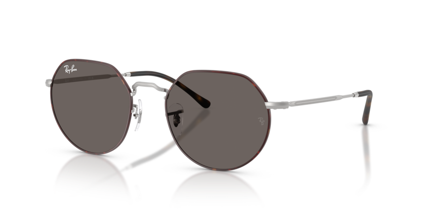 Ray-Ban - Jack - Matte Havana on Matte Silver/Dark Grey
