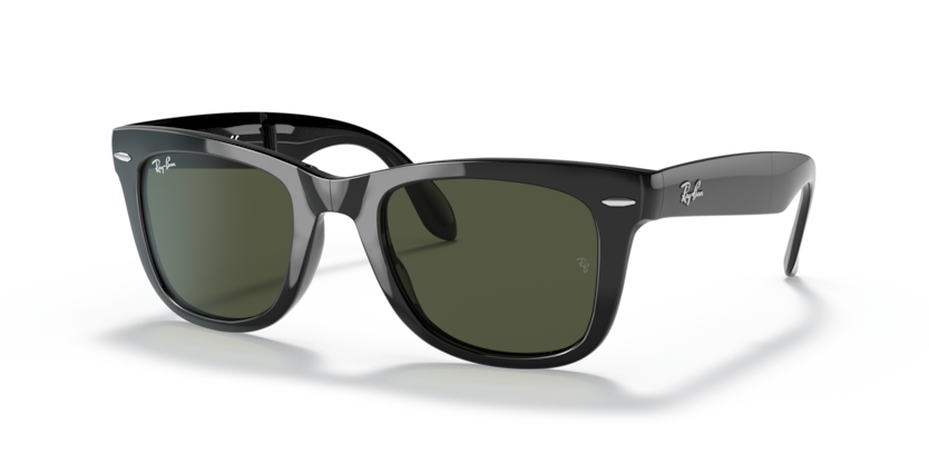 Ray-Ban - Folding Wayfarer - Black/G-15 Green