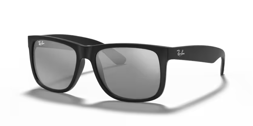 Ray-Ban - Justin - Rubber Black/Grey Mirror Silver