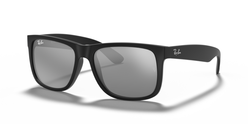 Ray-Ban - Justin - Rubber Black/Grey Mirror Silver