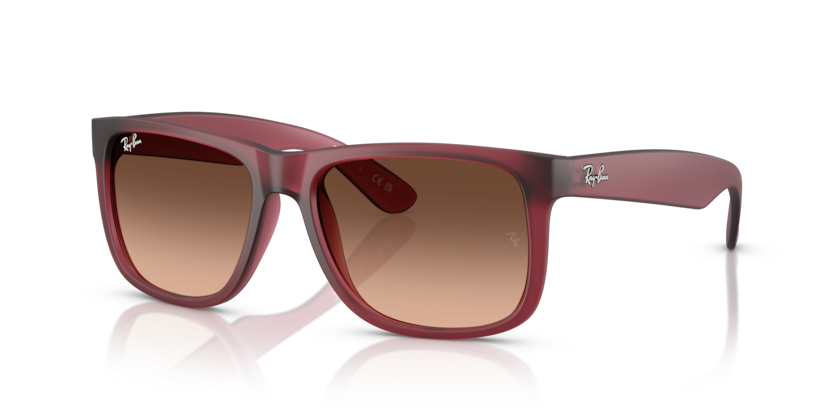 Ray-Ban - Justin Polarized - Rubber Violet/Demo Lens