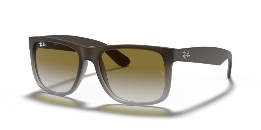 Ray-Ban - Justin - Rubber Brown on Grey/Light Grey Gradient Green
