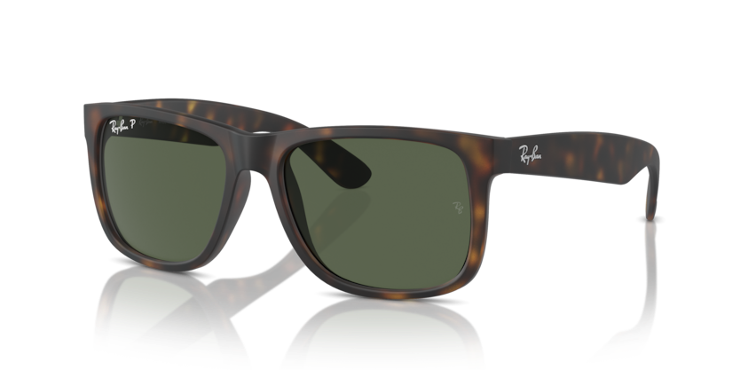 Ray-Ban - Justin - Rubber Havana/Dark Green Polarized