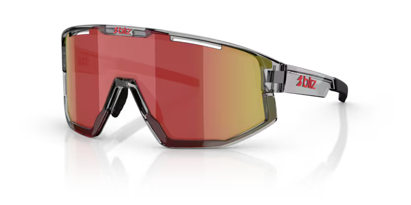 Bliz - Vision - Transparent Dark Grey/Red