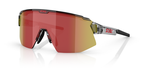 Bliz - Breeze -Transparent Dark Grey/Red