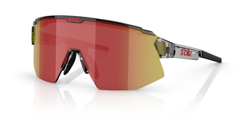 Bliz - Breeze -Transparent Dark Grey/Red