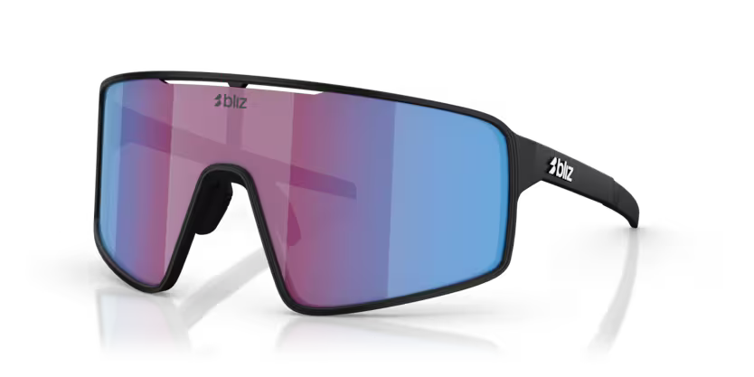 Bliz - P001 - Matte Black/Rose Violet Mirror Blue