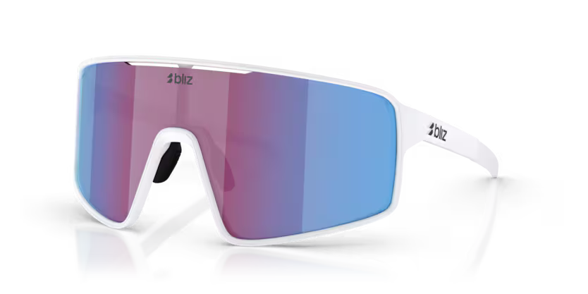 Bliz - P001 - Matte White/Rose Violet Mirror Blue