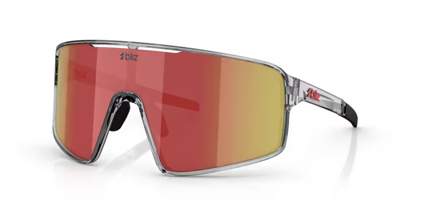Bliz - P001 - Transparent Dark Grey/Red