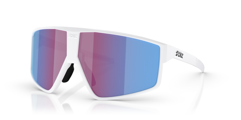 Bliz - P002 - Matte White/Rose Violet Mirror Blue