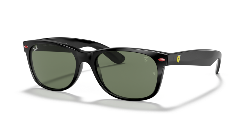 Ray-Ban - New Wayfarer - Black/Green Classic G-15 - 55