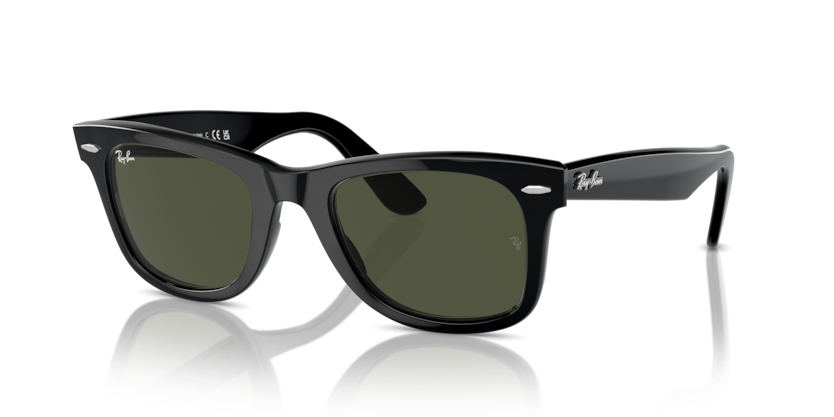 Ray-Ban - Wayfarer - Black/G-15 Green - 54