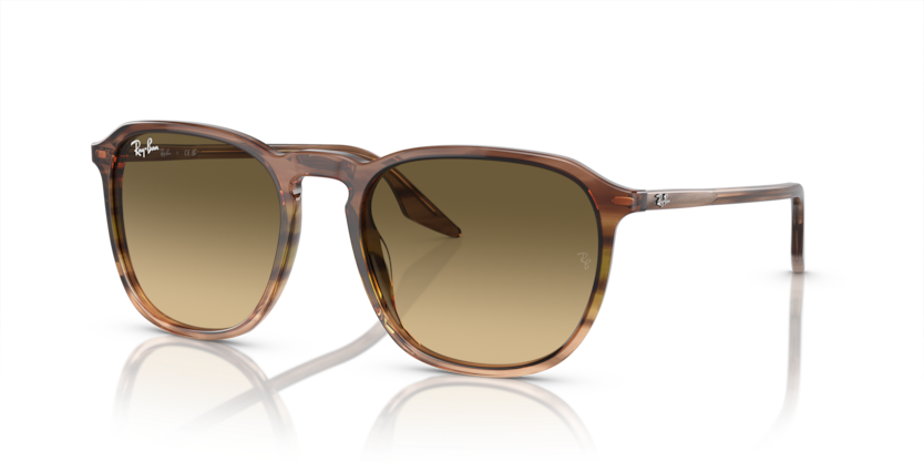 Ray-Ban - RB2203 - Striped Brown Gradient Green/ Brown Vintage Deg Black - 52